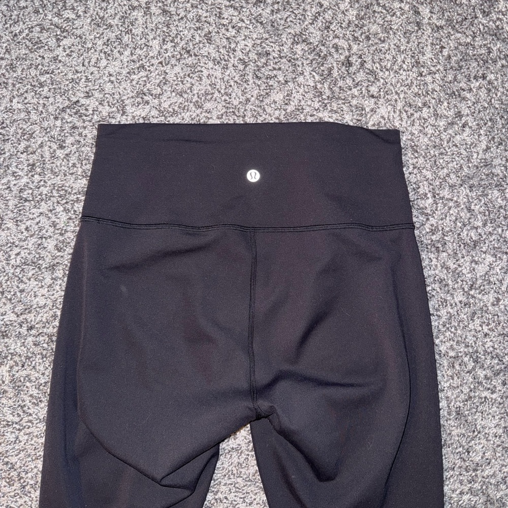 lululemon wonder under Black Leggings size 8